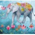 Elefant with Flowers - Mila Marquis Postcard