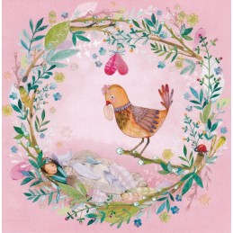 Bird in a Collar - Mila Marquis Postcard