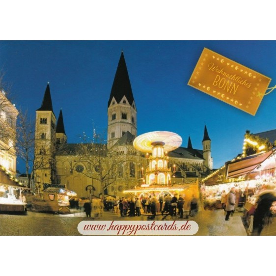 Bonn - Weihnachtsmarkt  - Ansichtskarte