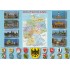 Germany - map and emblems - Viewcard