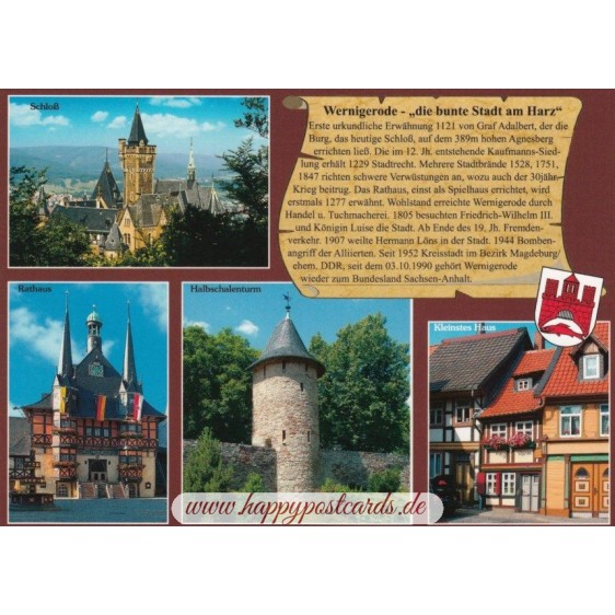Wernigerode - Chronikkarte