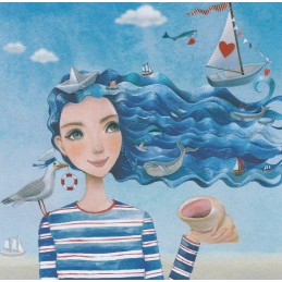 Meerjungfrau - Mila Marquis Postkarte