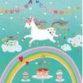 Einhorn überm Regenbogen - Mila Marquis Postkarte