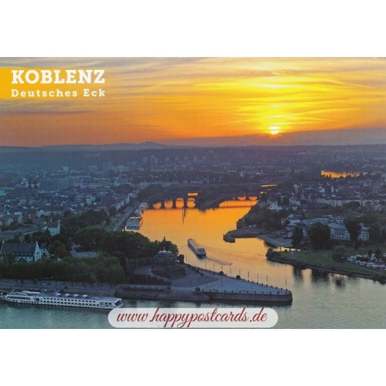 Koblenz - Deutsches Eck - Ansichtskarte