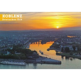 Koblenz - Deutsches Eck - Ansichtskarte