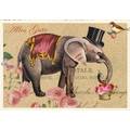 Elefant - Tausendschön - Postkarte