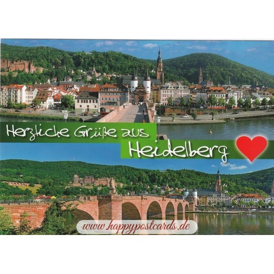 Heidelberg Grüße - Ansichtskarte