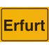 Erfurt - Ortsschild - Postkarte