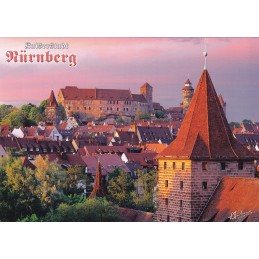Nürnberg - Altstadt mit Kaiserburg - Ansichtskarte