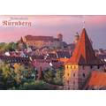 Nürnberg - Old town with castle - Viewcard