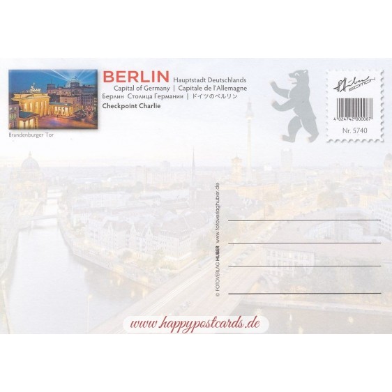 Berlin - Checkpoint Charlie - Viewcard