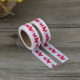 Red Butterflies - Washi Tape - Masking Tape