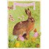 Happy Easter - Bunny and butterflies - Tausendschön - Postcard
