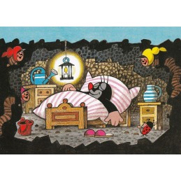The Mole in his bed - Postcard