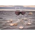 Wine at the beach - Medley postcard