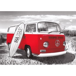 Red VW-bus