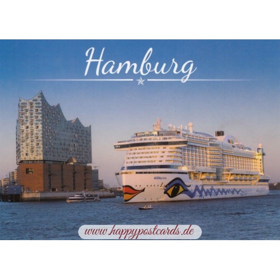 Hamburg - AIDA and Elbphi - Viewcard
