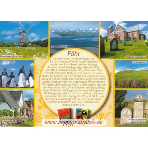 Föhr - Yellow Chronicle - Viewcard