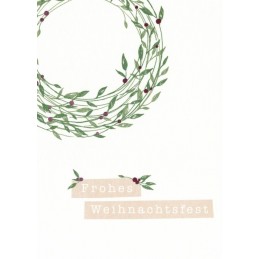 Frohes Weihnachtsfest - Mistletoe - Christmas Postcard