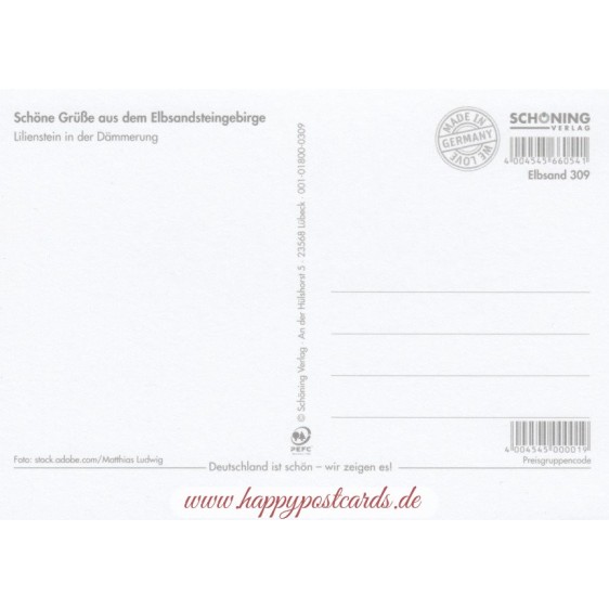 Lilienstein - Postcard