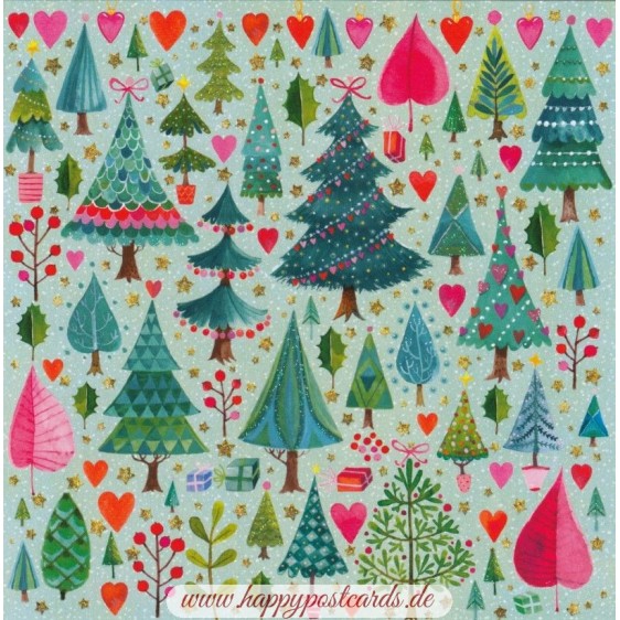 Tannenbäume - Mila Marquis Postkarte
