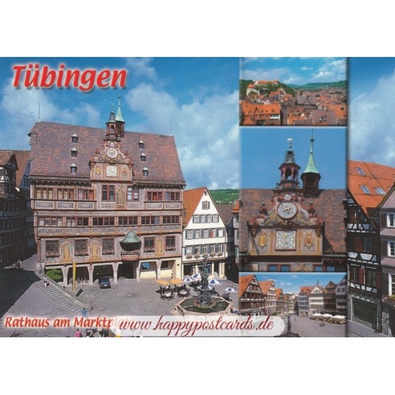Tübingen - Marktplatz - Postcard