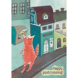 Happy Postcrossing! - Postcard