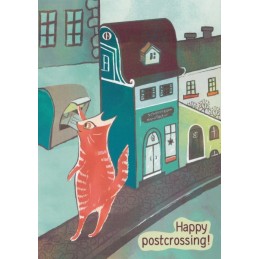 Happy Postcrossing! - Postkarte