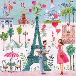 Paris - Mila Marquis Postcard