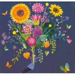 Bouquet with Sunflowers - Mila Marquis Postcard
