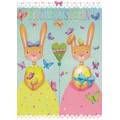 Frohe Ostern - Zwei Hasen - Mila Marquis Postkarte