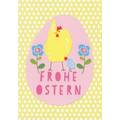 Frohe Ostern - Huhn - Carola Pabst Postkarte