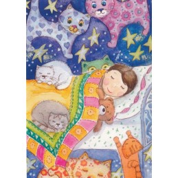 Dreams about Cats - Postcard