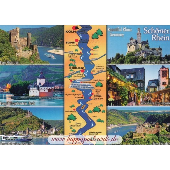 Beautiful Rhine - map