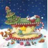 Santa Claus is sleeping in a cup - Nina Chen Postcard