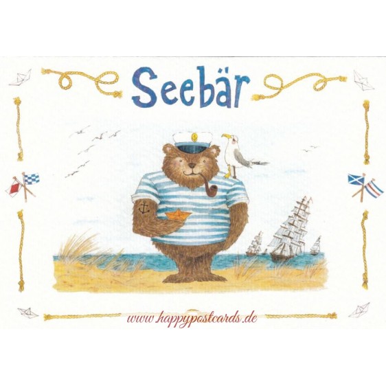Seebär - de Waard Postkarte