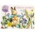 Frohe Ostern - Easterbunny and flowers - Tausendschön - Postcard