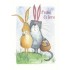 Frohe Ostern - Bunnies with Eggs - Easter - Postcard