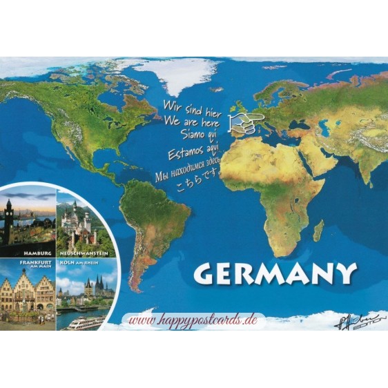 Deutschland - Weltkarte