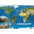 Deutschland - Weltkarte - Ansichtskarte