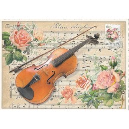 Violine - Tausendschön - Postkarte