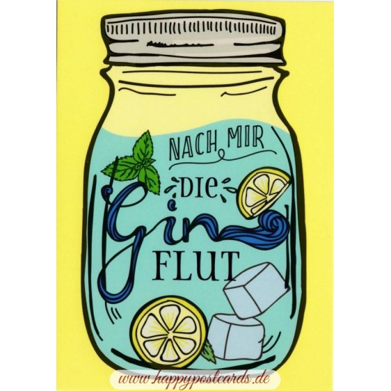 Gin Flut - Moment mal - Postkarte