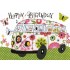 Happy Birthday - VW Bus - Carola Pabst Postcard