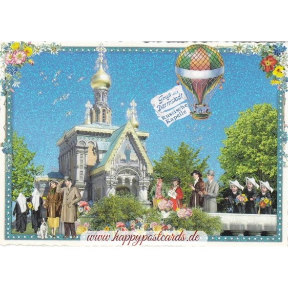Darmstadt - Russische Kapelle - Tausendschön - Postkarte