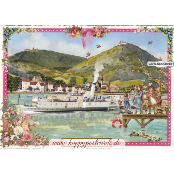 Wien - Donaudampfschifffahrt - Tausendschön - Postkarte