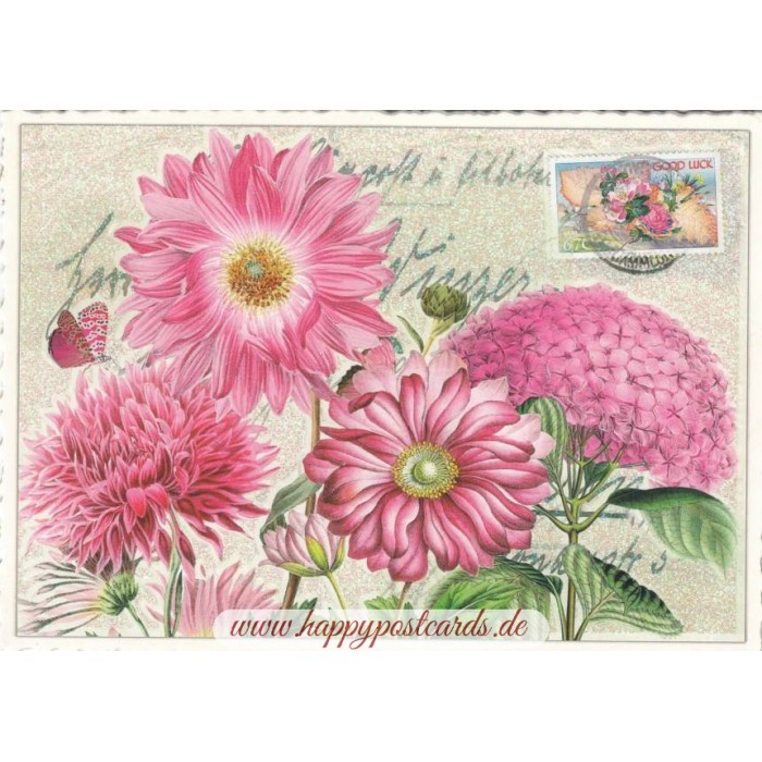 Postkarten-Buch Blütenzauber Blumen Pflanzen Natur Symbol  Postcrossing ADMOS 