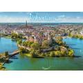 Schwerin - Luftaufnahme - Ansichtskarte