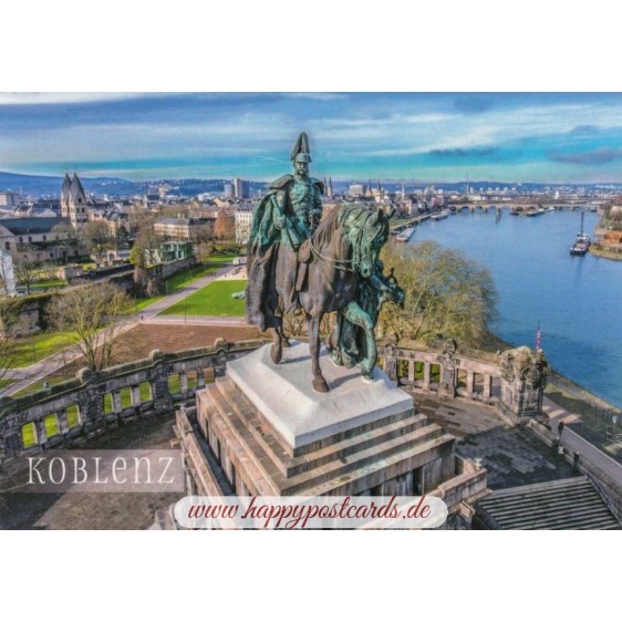 Koblenz - Kaiser-Wilhelm -Monument - Viewcard