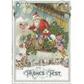 Frohes Fest: Weihnachtsmann mit Geschenken - Tausendschön - Weihnachtskarte