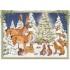Tiere am Weihnachtsbaum - Tausendschön - Weihnachtskarte